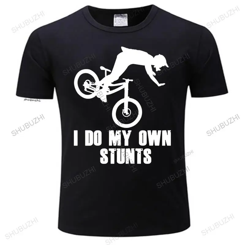 

many loose tshirts I Do My Own Stunts Funny Mountain Biking MTB Cycling T Shirt Vintage Cotton Short Sleeve T Shirt Homme