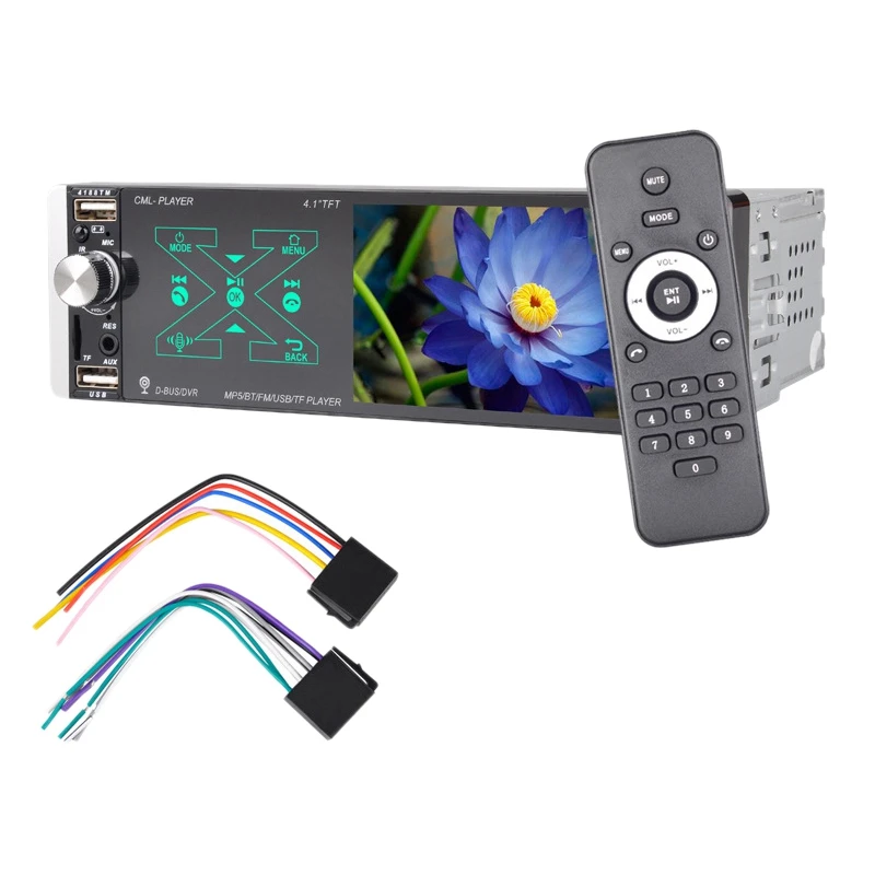 

Автомагнитола 1 Din, 4 дюйма, с разъемом USB, MP3, TF, ISO