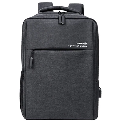 Черный Мужской рюкзак для Macbook Xioami lenovo Asus 13 14 15 15,6 сумка для ноутбука usb зарядка путешествия водонепроницаемые Модные Повседневные сумки для ноутбука - Цвет: Черный