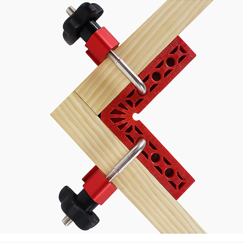 Деревообрабатывающий угол 90 градусов L образные Строительные зажимы под прямым