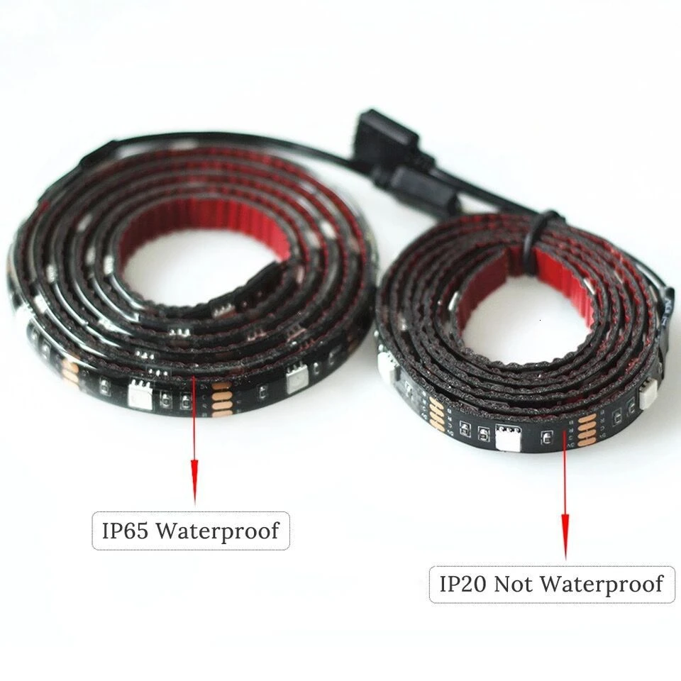 Binval USB RGB 5050 Светодиодная лента светильник водонепроницаемый 1 м 2 м 3 м 4 м 5 м ТВ фоновый светильник декоративный светильник ing с пультом дистанционного управления