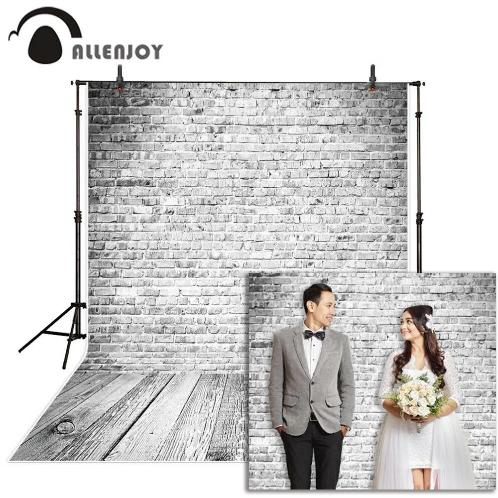 Allenjoy белый фон для фотосъемки с различными кирпичными стенками фотостудии