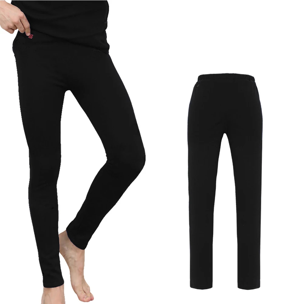 

Men Heated Sports Ski Shirt Heating T Shirt + Heating Tights Electric USB Heated Thermal Underwear Set Keep Warm Camping Winter
