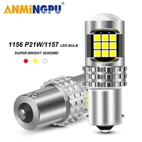 anmingpu 1x signal lamp ba15s led bulb p21w py21w bau15s 3030smd 1156 1157 led p215w bay15d reversing lights turn signal light