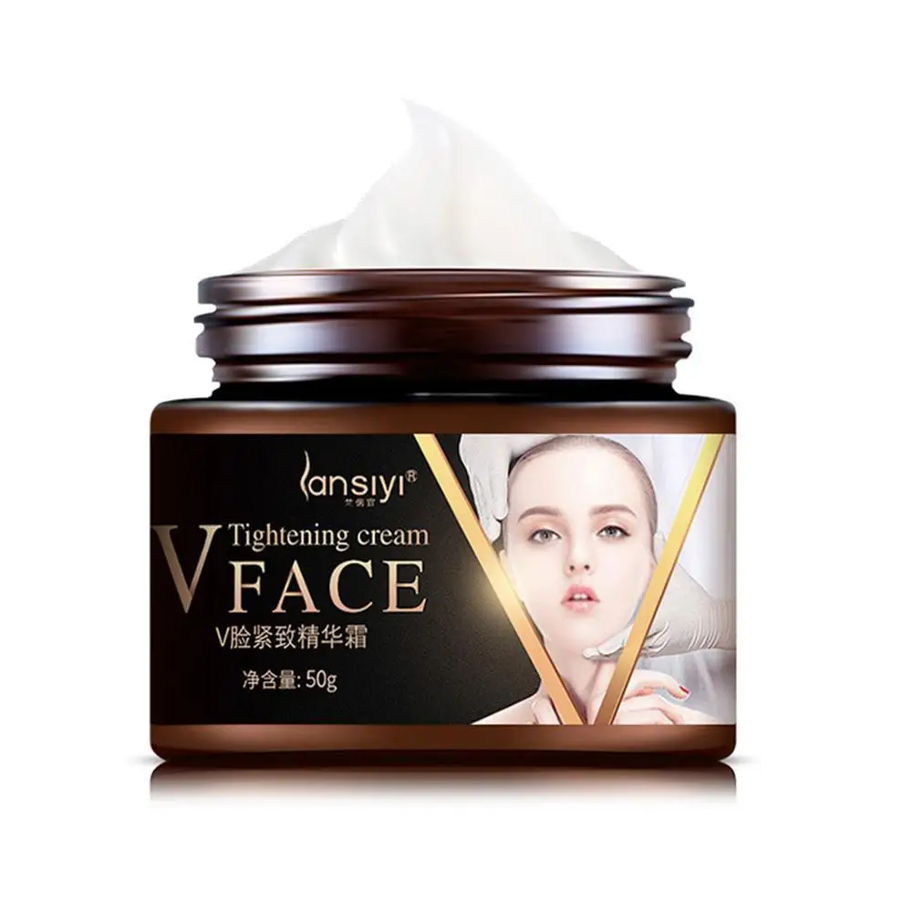 

50g Face-lift Cream Slimming Face Lifting Firming Massage Moisturizing Anti-Aging Wrinkle Moisturizing Burning Skin Cream F U7S2