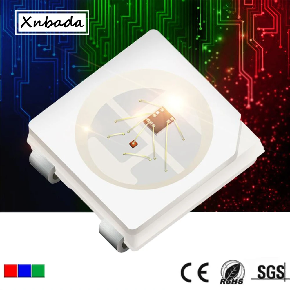 Светодиодная лента WS2812 WS2812B 10 ~ 1000 шт. черно-белая версия (4pin) RGB Smart WS2811 IC встроенный