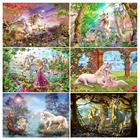 Набор для алмазной вышивки 5D сделай сам, картина с животными, единорогом, мозаика из страз, картина для подвешивания, украшение для дома, подарок
