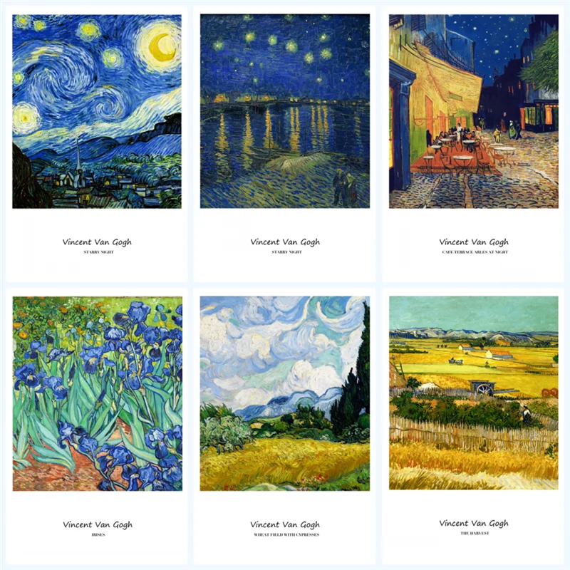 

Картина на холсте Monet Van Gogh с изображением известного отпечатка, плакаты и принты, Настенная картина куадроса для гостиной, украшение для дом...