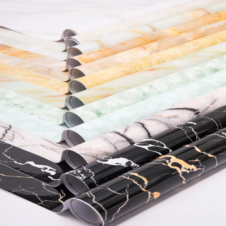 Утолщенные самоклеящиеся водонепроницаемые обои наклейка под мрамор