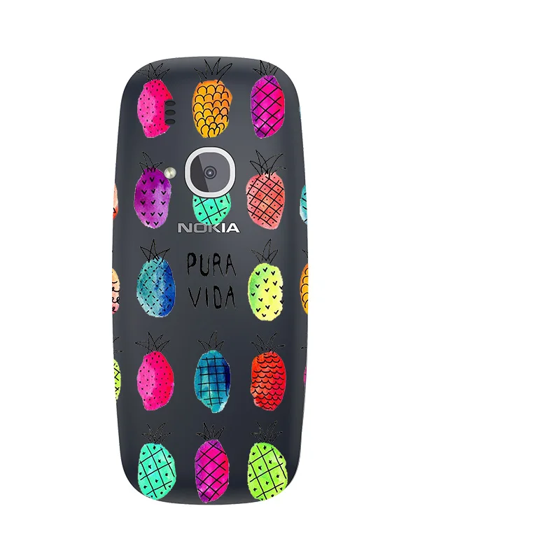 Мягкий ТПУ чехол для телефона Nokia 3310 2017 прозрачный силиконовый штамп защитная