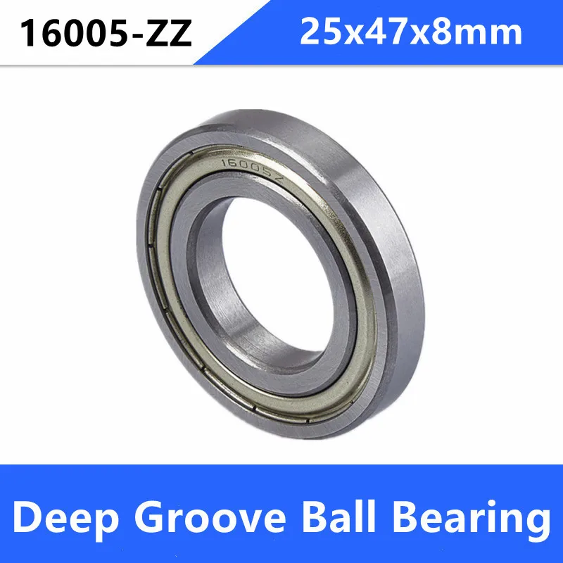 20pcs/lot 16005ZZ 16005Z 16005 Z ZZ shielded 25x47x8 mm Deep Groove Ball bearing Shaft 25*47*8mm | Shafts