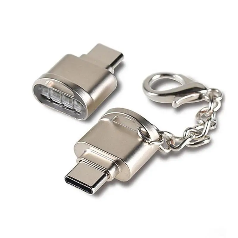 Silver Portable Usb 3.1 C Card Reader Usb-c Tf Micro Sd Otg Adapter Type-c For Samsung | Мобильные телефоны и аксессуары
