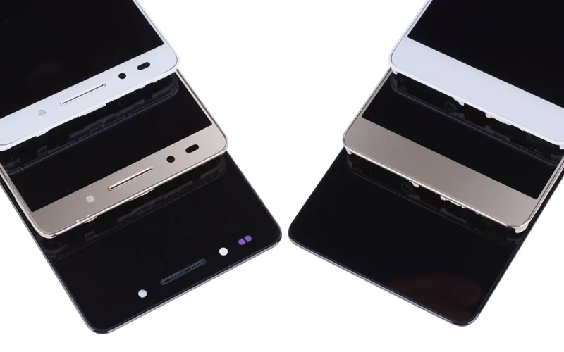 Дисплей для HUAWEI Honor 7 LCD в сборе с тачскрином на рамке 5.2'' белый золото черный