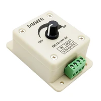 1pcs dc 12v 24v 8a adjustable led dimmer switch driver single color light power supply controller