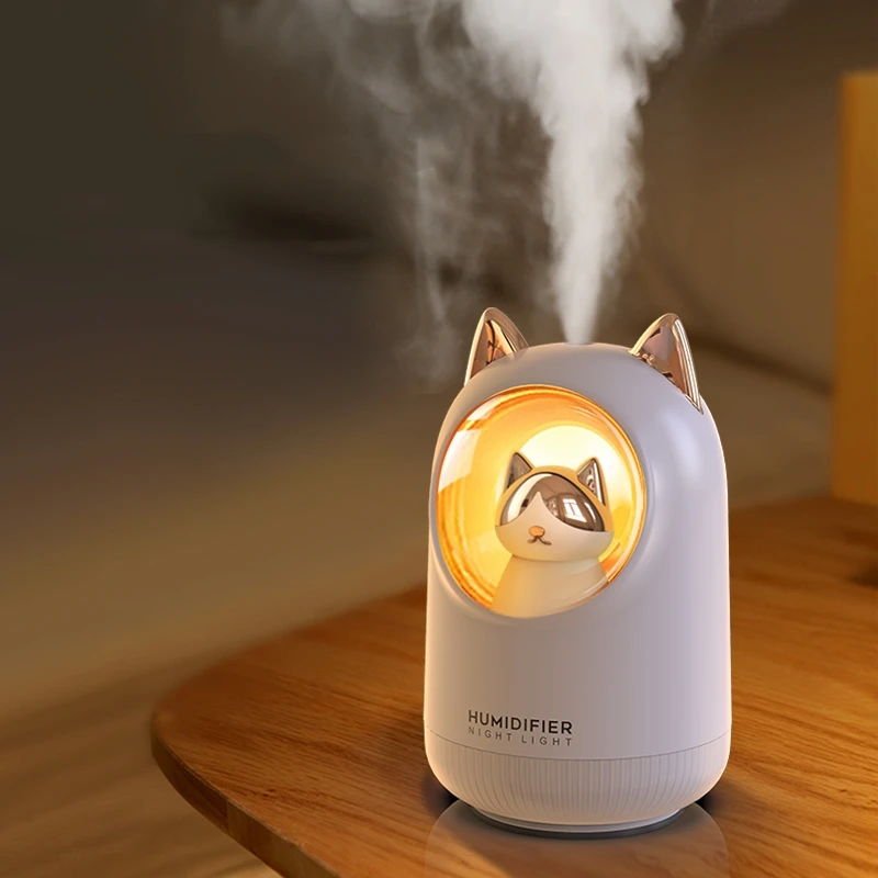 

Z30 USB Air Humidifier Portable Car Aromatherapy Diffuser Fogger with Romantic Night Light 300ml Humidificador Diffusor
