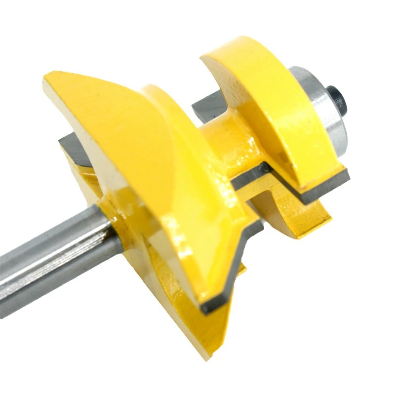 

2Pcs 8Mm Shank Matched Tongue & V Groove Floor Wood Router Bit & 2Pcs 1/2 Shank Tongue Groove Joint Assembly Router Bit