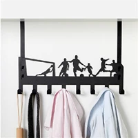 cabinet over the door towel rack back door hook hanger cloth bags holder sundries organizer with 8 hooks