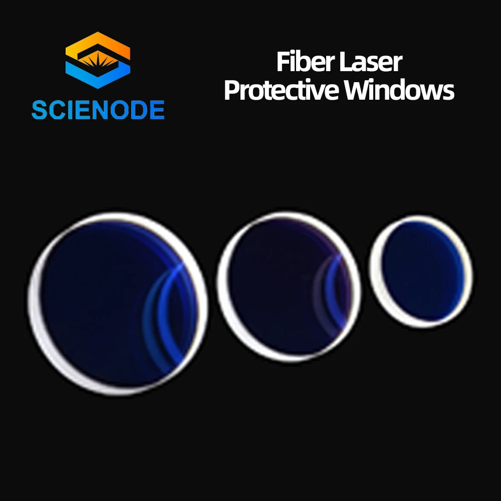

Scienode Fiber Laser Protective Windows D40-D60mm Quartz Fused Silica for 1064nm Fiber Laser Cutting Machine Accesories Kits Set