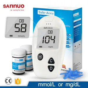 Измеритель уровня глюкозы в крови Sannuo Sinocare, комплект глюкометра для диабетиков, 50100 шт. тест-полосок, ланцетов, диабетиков