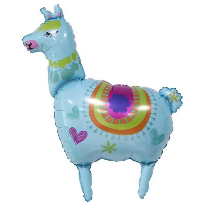 

Toy balloon cartoon alpaca balloon children pinata carnival birthday party decoration aluminum foil balloon wholesale