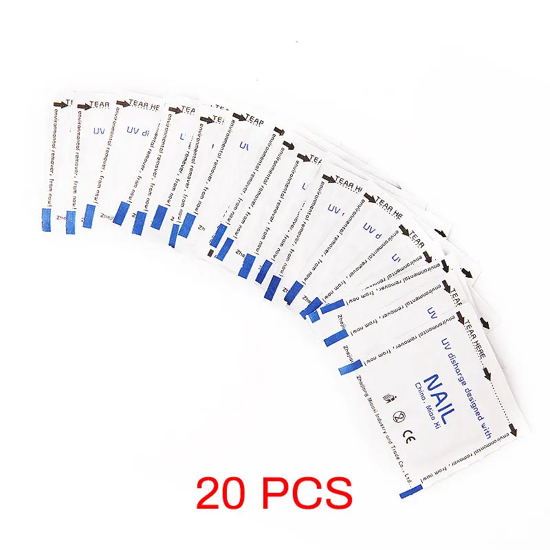 100 шт. средство для снятия лака ногтей Гель лак нейл арта обертывание удаления