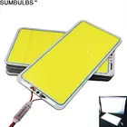 Sumbulbs ультра яркий 70 Вт Flip LED COB Chip panel светильник 12 В постоянного тока лампа для удочки холодный белый для кемпинга на открытом воздухе Лампа