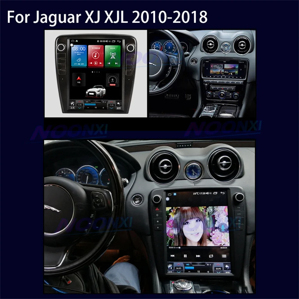 For Jaguar XJ XJL 2010 2011-2018 Tesla Screen Android 11 Car Radio Stereo Car Multimedia Player GPS Navigation 2Din DVD HeadUnit