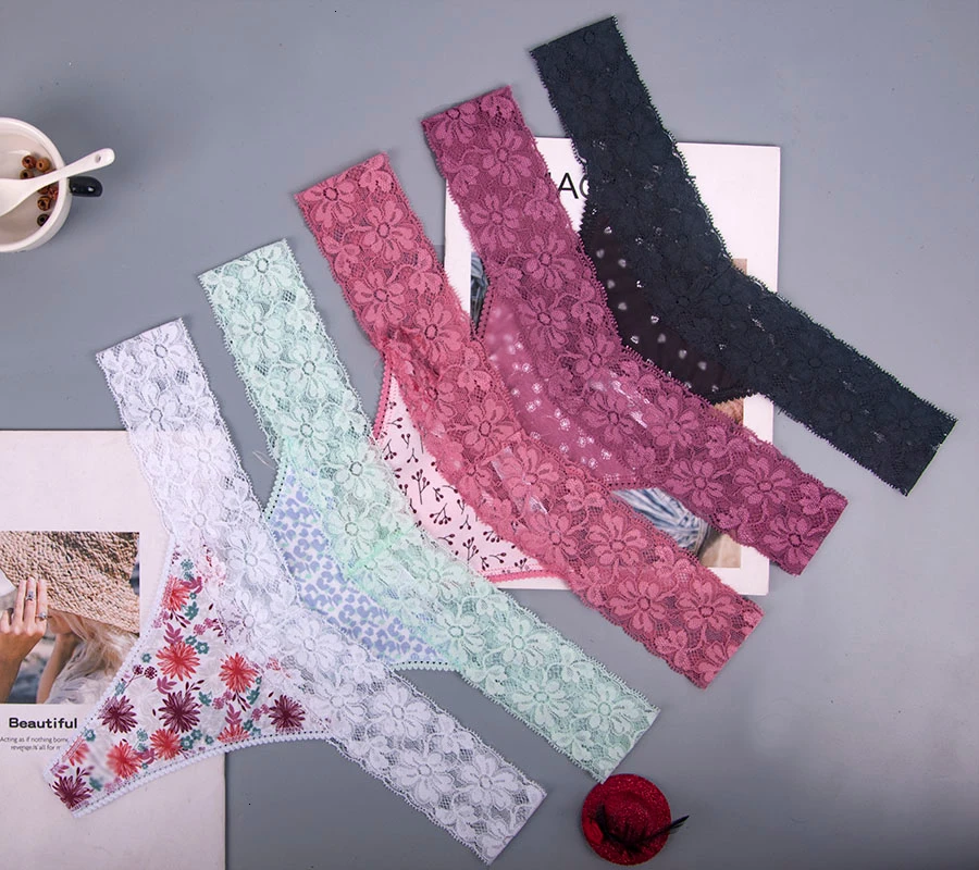 Рождественский подарок белые женские сексуальные стринги из хлопка и снежинок