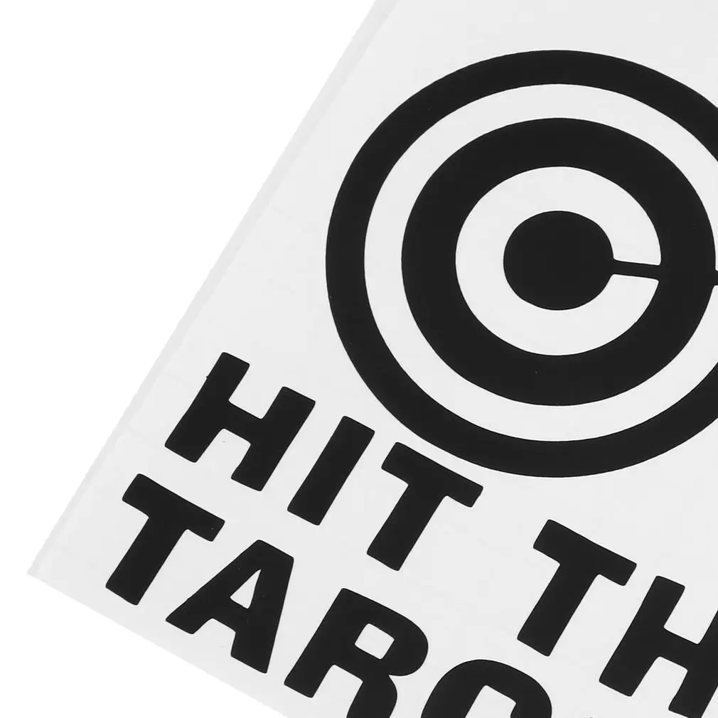 Хит цель DIY сиденья для унитаза искусство наклейки на стену с цитатой ванная