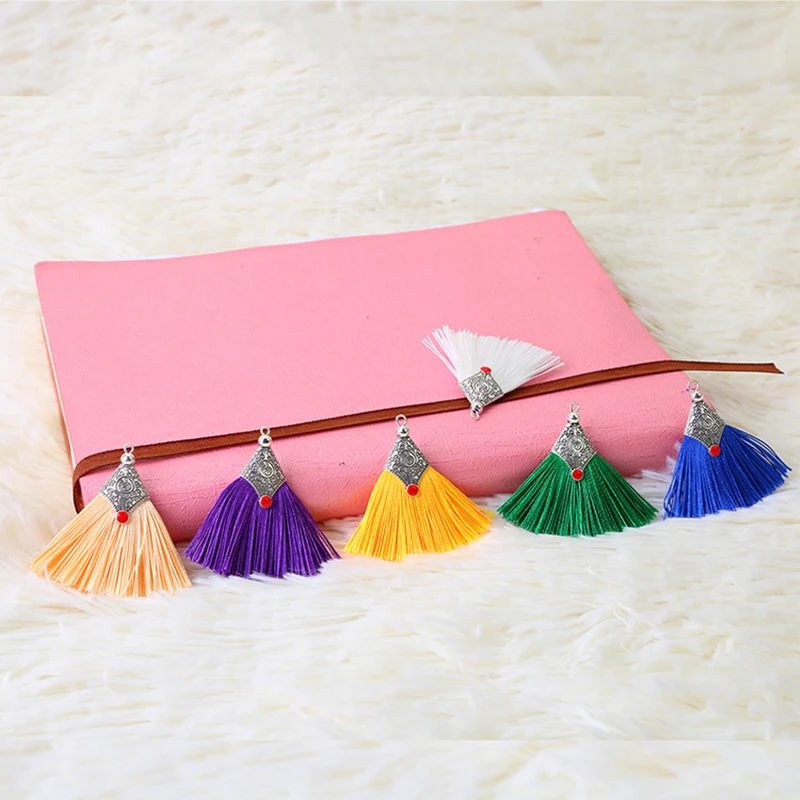 Металлические Шапочки 2-10 шт. шелковая кисточка бахрома подвеска сделай сам