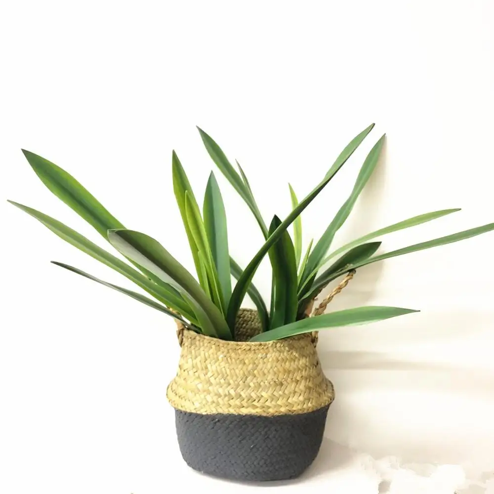 S M L реальный на ощупь гладиолус цимбидиевый гиридус Орхидея лист Уилан цветочный