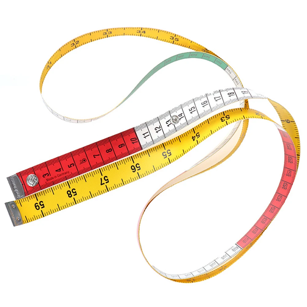 

Tape Measure with Snap Closure Plastic Measuring Tape Double Scale for Body Sewing Tailor Cloth 150 cm