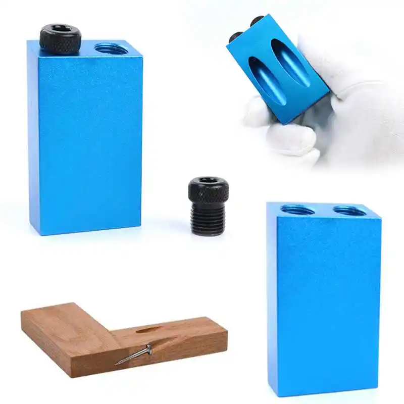 Промо-акция! Деревообрабатывающий карман отверстие джиг комплект 6/8/10 мм угол