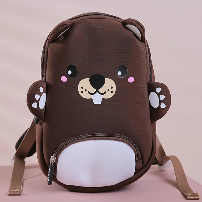 Детский хлопковый рюкзак с животными 3D брендовый дизайнерский школьный ранец