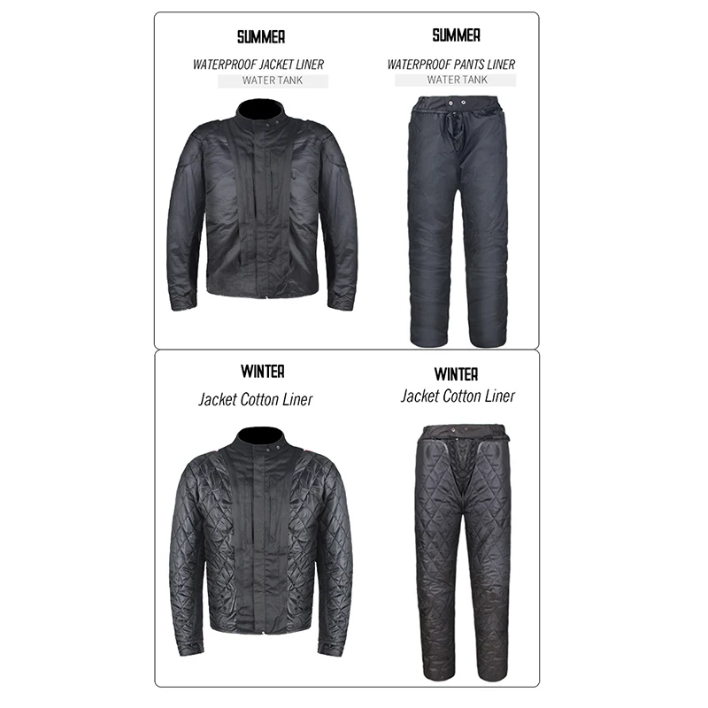 Мотоциклетная водонепроницаемая куртка Всесезонные брюки для езды на мотоцикле
