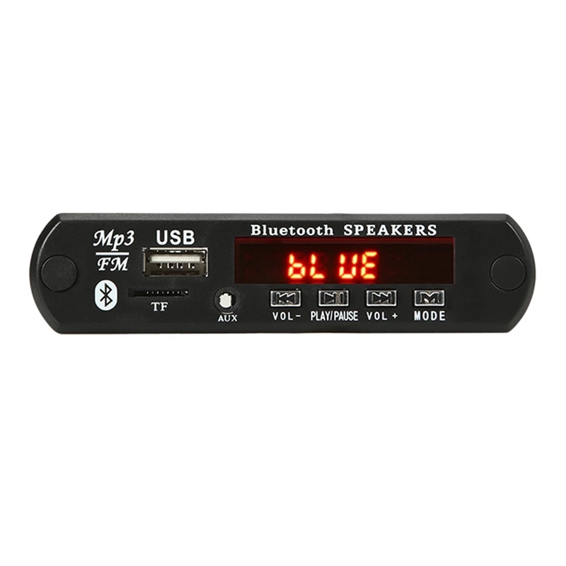 

2x15 Вт усилитель MP3 декодер плата 12 в Bluetooth 5,0 30 Вт Автомобильный FM-радио модуль поддержка TF USB AUX