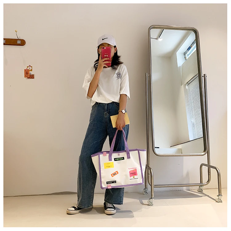 

2021 Canvas Women Shoulder Bags Fashion Female Crossbody Bags Large Capacity Women Handbags Shopping Travel Women Messenger Bags
