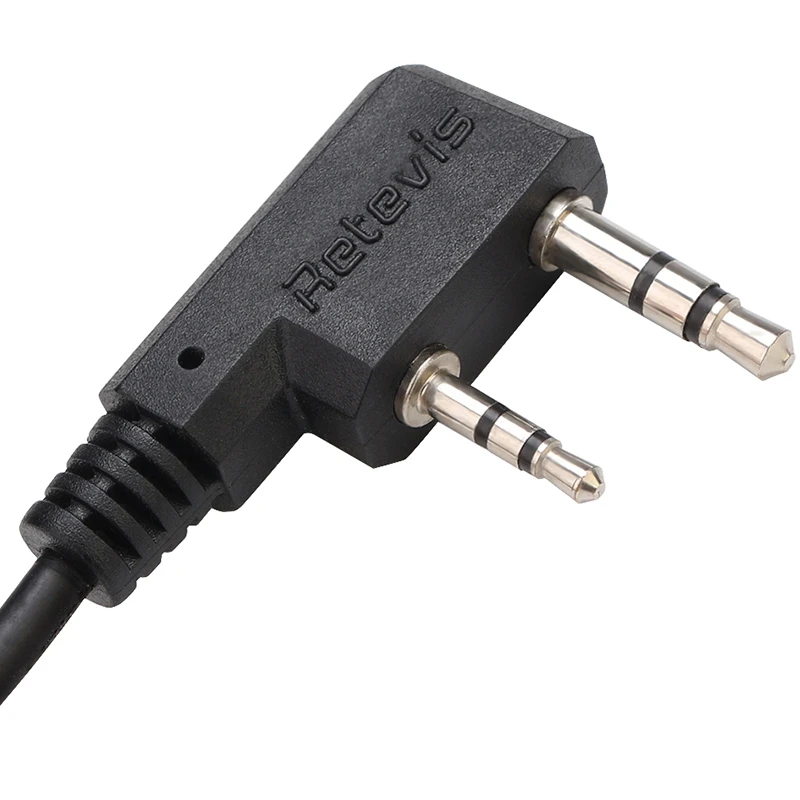 

Hot TTKK Retevis EEK008 2Pin Earhook Earpiece Walkie Talkie Earphones for RT22 RT622 Two Way Radio Kenwood/Baofeng