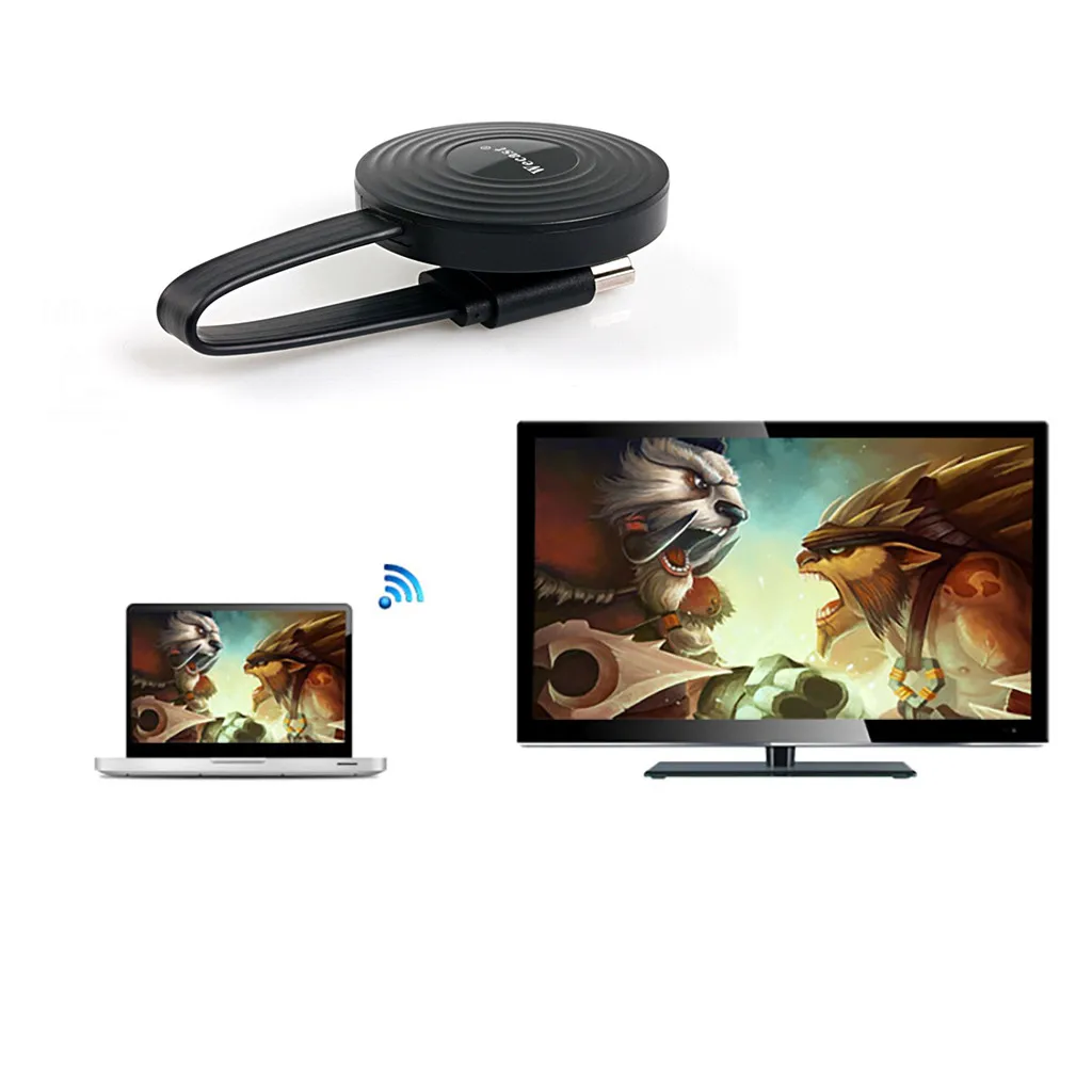 4K зеркало Экран Anycast Miracast обмена потоковыми мультимедийными данными (AirPlay)
