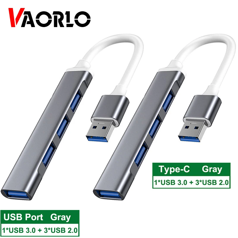 

Type C USB C HUB 3.0 3.1 4 Port Multi Splitter Adapter OTG For Lenovo HUAWEI Xiaomi Macbook Pro 15 Air Pro Computer Accessories