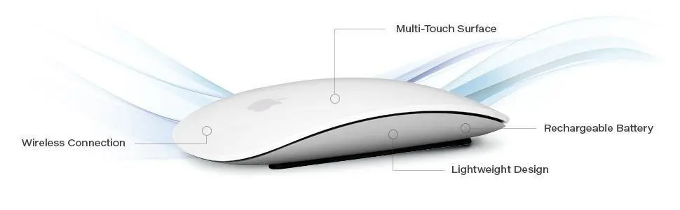 Беспроводная мышь Apple Magic mouse 2 для Mac Book Macbook Air Mac Pro, эргономичный дизайн, сенсорная перезаряжаемая Bluetooth мышь