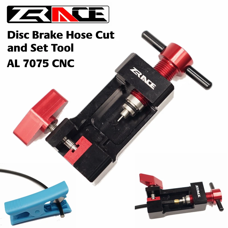 

ZRACE Disc Brake Hose Cut and Set Tool, Hose Cutting & Insert & Olive & Connector Insert Tool
