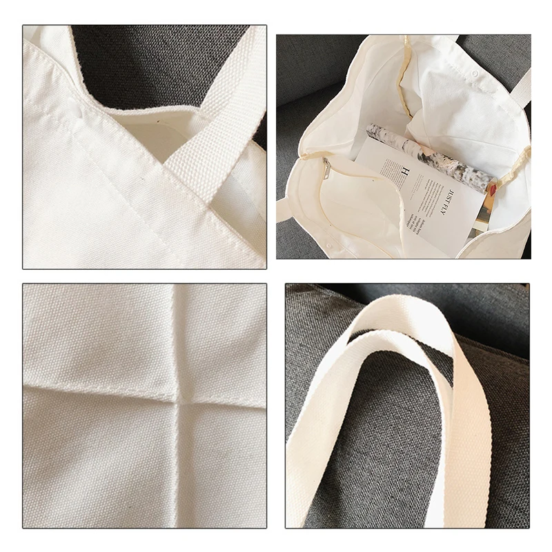

Large Capacity Canvas Tote Bags for women Big Size Women Shoulder Bag Casual Solid Color Canvas Women's bag Shopper bag woman