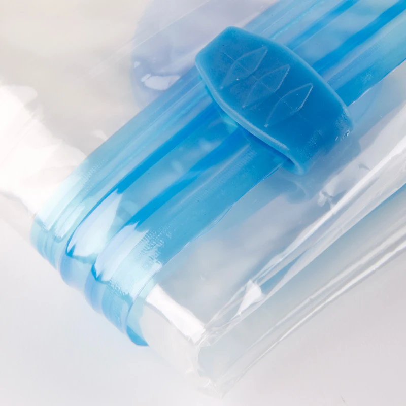 5 Размер вакуумный мешок прозрачный бордюр складной сжатый Органайзер сумка для