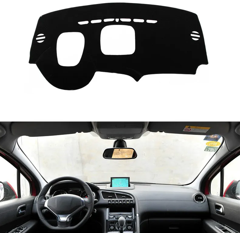 

Dashboard Cover Mat Pad Sun Shade Visor Instrument Cover Carpet Car Styling Accessories LHD For Peugeot 3008 2013 2014 2015 2016