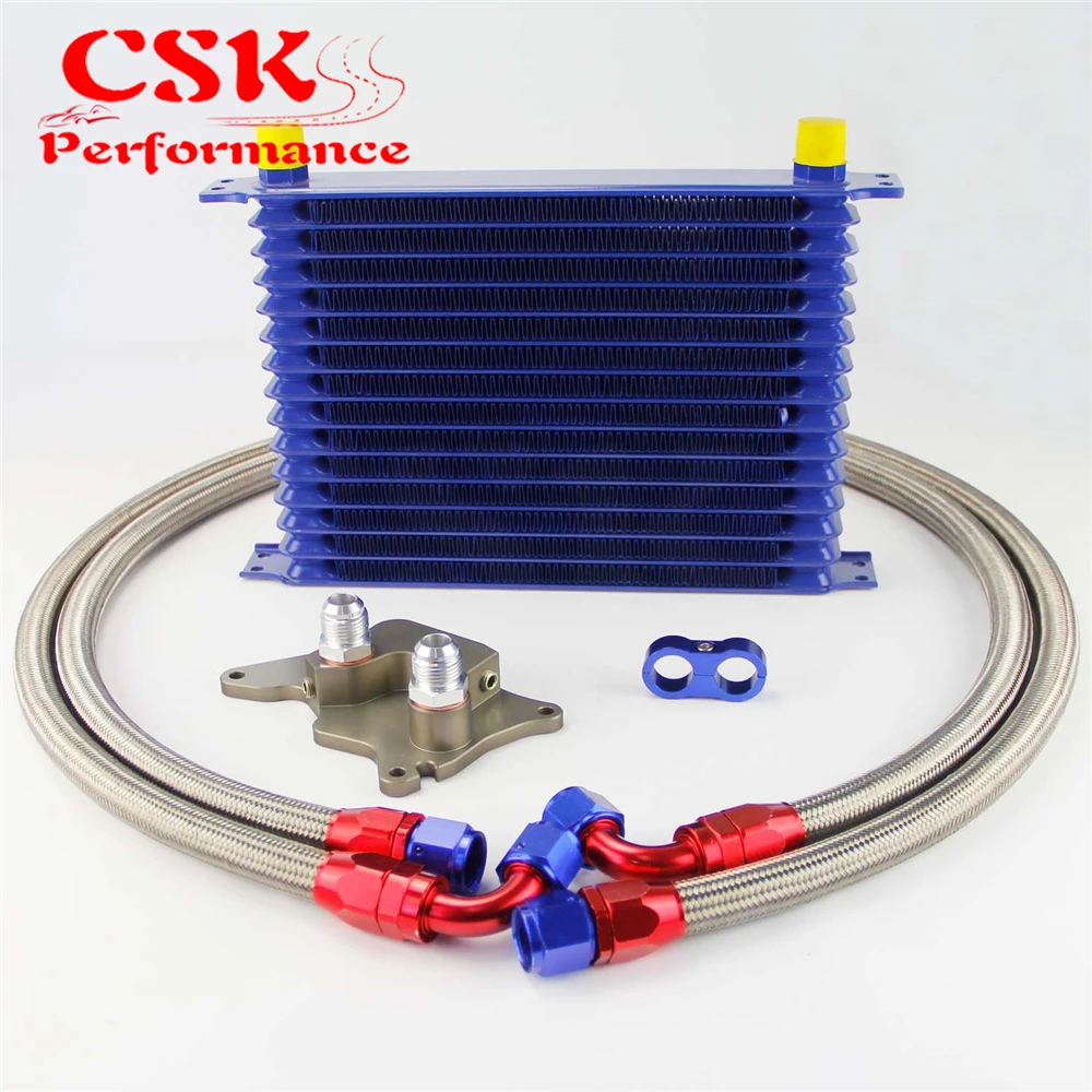 Комплект масляного радиатора AN10 Trust 15 рядов 262 мм подходит для BMW Mini Cooper R53 Supercharger