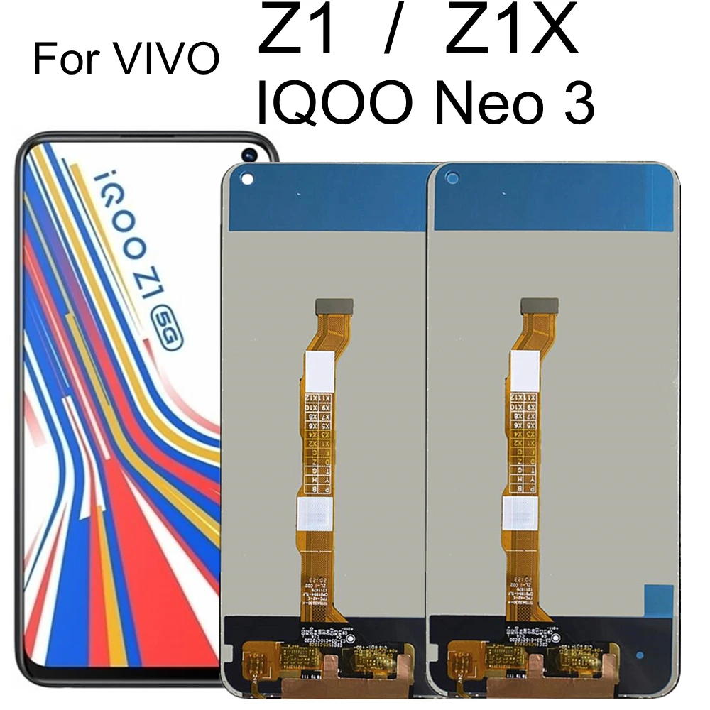 

For vivo iQOO Z1 5G V1986A Neo3 LCD Display Touch Screen Assembly Replacement For VIVO IQOO Z1X 5G V2012A LCD