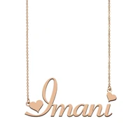 imani name necklace custom name necklace for women girls best friends birthday wedding christmas mother days gift