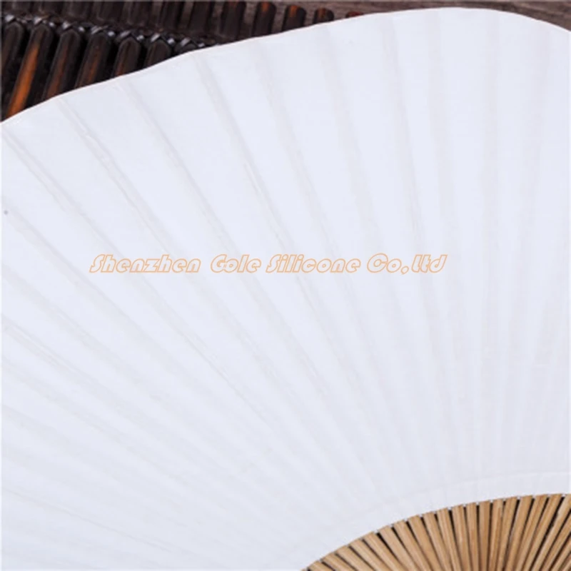 500pcs Customized Chic Paper Hand Fans with Bamboo Frame and Handle Wedding Party Favors Gifts Paddle Fan Spanish | Дом и сад
