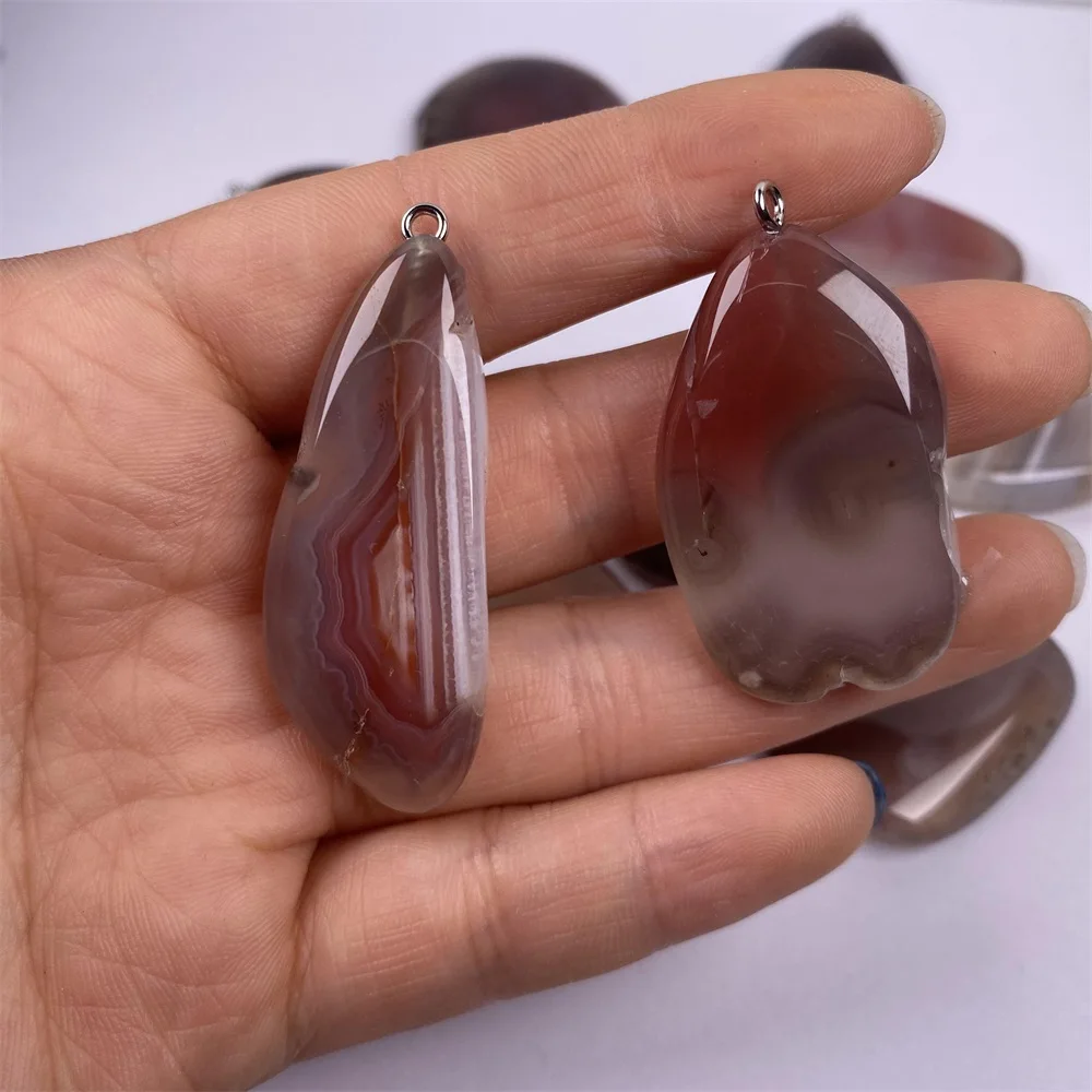 Натуральный Полудрагоценный Камень Кулон Бесконечность красный агат